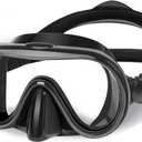 Kids Swim Goggles Mask with Nose Cover 3-16, Unique Frame Design 180 Clear View Tempered Glass No Leak for Pool Beach