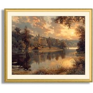 Art Shoppe Framed Print Wall Art, Vintage Wall Décor for Living Room, Bedroom, Office, High-Resolution Image on Premium Art Paper, 3/4" Frame with Plexiglass Front, Ready to Hang, 17"x21"