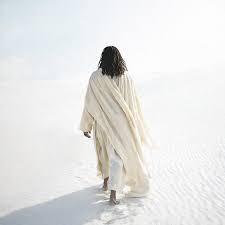 Jesus Walking in the Desert Art Print - Modern Religious Posters Prints, Canvas Wall Art Framed Christian Spiritual Wall Decor Pictures for Church Room Living Room, Bedroom Home Decor 12x16inch