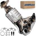 Front Catalytic Converter Compatible with 2001 2002 2003 2004 2005 Honda Civic, 2001-2005 EL 1.7L L4 Catalytic Convertor Replacement 674-608 (EPA Compliant)