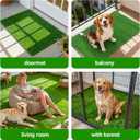 Artificial Turf Grass Outdoor: Grass Pad for Dogs Indoor Potty Training, Replacement Turf Rug for Patio Balcony Lawn Apartment Decoration, Easy to Clean with Drainage Holes(31.5x47.3 inch)