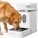 Gardner Pet 2.2 Gallon Automatic Dog Water Bowl Dispenser 8.5L Gravity Water Feeder with Stainless Steel Bowl & Maifan Stone Filter, BPA-Free for for Cats and Dogs (White, 2.2 Gallon)