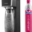 SodaStream Art Sparkling Water Maker (Black) with CO2 and Dishwasher Safe Bottle