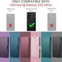 Wallet Case for Samsung Galaxy S22 Ultra, RFID Blocking Credit Card Holder, PU Leather Folio Flip Kickstand Protective Shockproof Cover for Samsung S22 Ultra (Black)