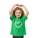 Kids St. Patrick's Day Shirt 2-7 Years Old Toddler Boys Girls Lucky Clover Tops Irish T-Shirts Shamrock Tee Outfits Heart M
