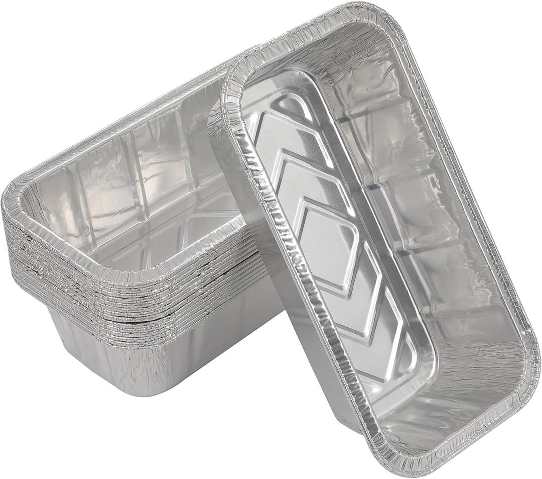 Loaf Pans [25 Pack] 2Lb Heavy Duty Disposable Aluminum Foil Premium Bread Tins Standard Size - 8.5" X 4.5" X 2.5" Perfect for Homemade Cakes & Breads