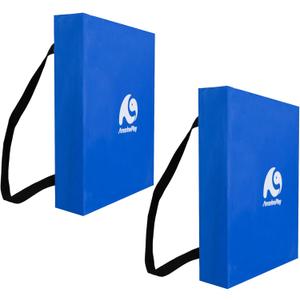 Boat Throwable Flotation Cushion,Emergency Marine Throwable Seat Cushion and Boat Throw Flotation Devices for Kayaks Canoes,Coast Guard USCG Approved Type IV PFD,Blue-2PK, 16''Wx14''Lx2.7''H