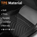 Binmotor-Floor Mats & Cargo Liner for Kia Stinger AWD 2018-2024, All Weather Car Mats TPE Liners for Kia Stinger AWD Accessories Mats Trunk Mat-Black