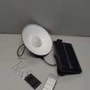 Solar Pendant Lights, Solar Powered Shed Light Outdoor Indoor Gazebo Light with Remote, Waterproof Hanging Chandelier for House, Home, Barn, Porch, Garden, Patio (Single Lamp)