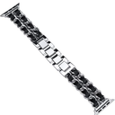 MioHHR Metal & Leather Chain Band for Apple Watch 38/40/41mm and 42/44/45mm