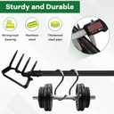 Garden Hoe, 72 Inch Soil Tiller Cultivator Stirrup Hoe, Heavy Duty 2-in-1 Garden Tool with Adjustable Long Handle, Action Scuffle Loop Hoe with Rake for Flower Beds, Garden Loosening Weeding Digging