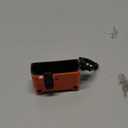 RFUNGUANGO for Airpods 3rd Generation Case with Secure Lock Clip, Full Body Shockproof Hard Shell Protective, AirPods 3 Case for with Apple AirPod 3rd Gen 2021 [Front LED Visible] -Carbon Fiber Orange