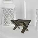 ULTECHNOVO Wooden Nativity Manger for Baby Jesus, 8.6-Inch Handcrafted Christmas Stable Decor for Indoor Tabletop, Rustic Religious Nativity Scene Ornament for Church & Home, Small Wood Crib for Holy