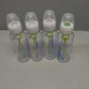 Dr. Brown's Anti-Colic Options+ Narrow Glass Baby Bottle with Level 1 Slow Flow Nipple, BPA-Free, 8 oz/250 mL, 0m+, 4-Pack 