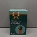 vensovo 6 Inch Terracotta & Clay Pots for Plant with Saucer - 4 Pack Medium Terra Cotta Planter with Drainage Hole, Flowerpot for Indoor Outdoor Plants, Crafts, Wedding Favor (Brown)