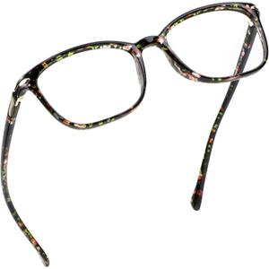 LifeArt Blue Light Blocking Glasses, Anti Eyestrain, Computer Reading Glasses,TV Glasses for Men and Women (07_nola_floral)