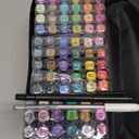 Alcohol,84 Colors Dual Tip Coloring Markers for Adults,Markers for Adults,Give 1 White Highlighter,1 Tracing Pen,Coloring Illustrations Sketch Drawing Painting Card Making(Black Pen Container)