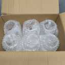 6 Pack 24oz Drinking Glasses Iced Coffee Cups Can Tumbler Glasses with Bamboo Lids and Straws Tumbler Glasses Cups Can Shaped Glass Gups Large Drinking Can Cups for Boba Smoothies Soda Juice Tea