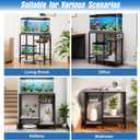 Livofloral 5-10-20 Gallon Fish Tank Stand with Outlet & Adjustable Shelves
