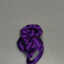 Easy Clip in Purple Ponytail Extensions 26 Inch Long Purple Braids Synthetic Fiber Box Braiding Hair