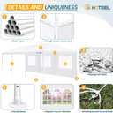 HOTEEL 10x30 Party Tent, 300 Sq Ft Outdoor Canopy with 8 Removable Sidewalls, 2 Zipper Doors, 16 Ropes and 36 Stakes, Carpas para Fiestas for Wedding BBQ Backyard Event, White