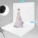 10 x 20 ft White Backdrop Background White Screen for Photography Video Recording Picture Shooting high Density Polyester Fabric Pure Recording Parties Curtain