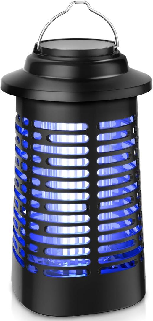 Bug Zapper, Mosquito Zapper Outdoor, Electric Fly Traps, Insects Zapper Indoor with, 4200V Mosquito Killer for Home, Kitchen, Patio, Backyard (Black)