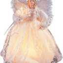 Kurt Adler 10-Light 9-Inch White Angel Treetop