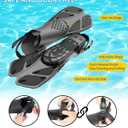 Ubekezele Snorkeling Gear for Adults Men Women,4 in 1 Snorkel Set with Panoramic View Diving Mask Anti-Fog Anti-Leak,Dry Top Snorkel,Fins and Travel Bag for Swimming,Snorkeling and Travel Diving, Size: Small-Medium