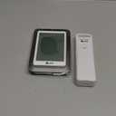 Indoor Outdoor Thermometer Wireless Weather Station, Temperature Humidity Monitor Battery Powered Inside Outside Thermometers with 330ft Range Remote Sensor and Backlight DisplayMetal Black