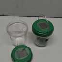 2 Pack Wasp Traps Outdoor Hanging, Solar Powered Carpenter Bee Traps for Outside with Rubber Whiskers and LED Light, Yellow Jacket Trap for Orchard, Farm, Garden, Patio, Yard