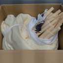 Teepee Tent for Kids with Padded Mat Cotton Canvas Kids Teepee with Pompom for Toddlers Indoor Play Tent for Girls Boys with Stars Lights, Carry Bag, Banner Flag (Cream)