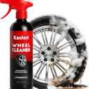 Wheel and Tire Cleaner Spray, Car Cleaning Supplies for Brake Dust, Grime & Rust Removal, Car Wash Wheel and Rim Cleaner for Alloy, Metal & Rubber, Quick Dry, No Residue