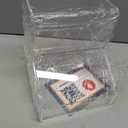 2-Compartment Acrylic Storage Container, Laundry Pods and Dryer Sheet Dispenser, Clear Dishwasher Pod Holder with Lid