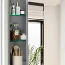 20 x 26 Inch Bathroom Medicine Cabinet with Beveled Edge Mirrored Door,Medicine Cabinet,Bathroom Mirror Cabinet,Home Medicine Cabinets with 2 Adjustable Shelves, Recessed or Surface Mount Installation