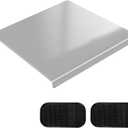 304 Stainless Steel Cutting Board with 2 Pack Non-Slip Mats, Yoposeo Heavy Duty Baking Cutting Chopping Boards for Kitchen, Meat, Fruits, Vegetables, Bread and Baking (11.8" X 11.8"/ 30 X 30cm)