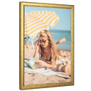 Wood 22x28 Frame Gold, Ornate Natural 28x22in Poster Picture Frame, Modern Golden 22 x 28inch Gallery Wall Photo Frame with HD Plexiglass, Horizontal Vertical Wall Mounting Display 1pcs