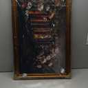 ASTRDECOR Framed Canvas Wall Art of Vintage Flower, Floral Rose Retro Picture Paintings, Botanical Floral Wall Artwork, Victorian Picture Framed Prints for Living Room Gallery Decor - 20''x30'' (Bouquet)