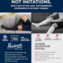 Pembrook Light Compression Socks for Men & Women - 3 Pairs | 8-15 mmhg Compression Dress Socks for Men | Support Socks (Large, Black/Tan/Navy - 3 Pairs)