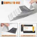 tutata Business Card Magnets, 2" x 3.5", 200 Pack, Strong Flexible Magnetic Tape, Self Adhesive Backings, for Fridge, Photos, Cards, Small Business Supplies