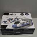 Train Sets for Boys 4-7, Battery Operated Train Set with Tracks(Magnetic Connection), Compatible with Thomas, Brio, Chuggington, Gifts for 3 4 5 6 Years Old (City 104 Pcs)