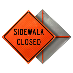 Roll-Up Sign-36" Superbright-Sidewalk Closed
