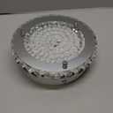 LED Ceiling Light,Auffel Minimalist Modern 11-Inch Surface Flush Mount Light Fixture Glass 4000K Daylight White Lamp 1980LM K9 Crystal Chandelier Lighting for Kitchen,Bathroom,Bedroom,Hallway