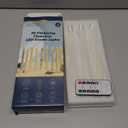 Flameless Taper Candles with Remote Timer, Real Wax LED Flickering Candlesticks Battery Operated 3D Wick for Wedding, Party, Home(Ivory, 9.84", Set of 3)