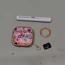 Inesore with Safety Lock for AirPods 4 Case Cover 2024,Floral Cute AirPod 4th Generation Case for Women Girly with Cleaner Kit and Keychain- Pink Berry Flower