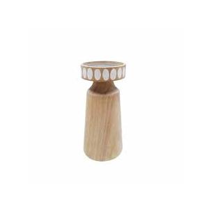 HD Designs 8 in Wood Small Candle Holder