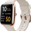 Fitness Tracker Fitness Watches for Women Men (Make/Answer Calls), 1.85" Smart Watch for iPhone/Android Phones, Heart Rate/Sleep Monitor Steps Tracker Watch Pedometer IP68 Waterproof (Starlight)