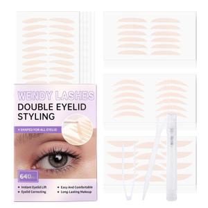 640-Pcs Invisible Double Eyelid Tapes: Lifter Strips, Waterproof, Long-Lasting, For Hooded, Heavy, Uneven, Droopy Eeyelids, Wendy Lashes