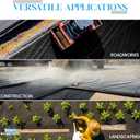 Super Geotextile Woven Geotextile Fabric for Driveway and Road Stabilization, Construction Underlayment, Erosion Control, Commercial Grade 50 Year for Gravel Roads and Pavers (12.5x100) Ships Folded