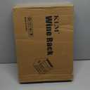 KLM 4-Tier Wood Display Shelf, Black Modern Bottle Organizer, Countertop Bar Stand, for Coffee Syrup, (Brown)